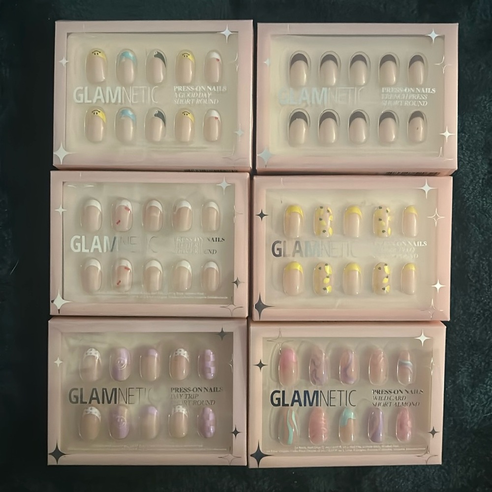 Glamnetic Press On Nails Set of 6 - Short Round